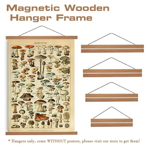 Magnetic Wooden Poster Hanger