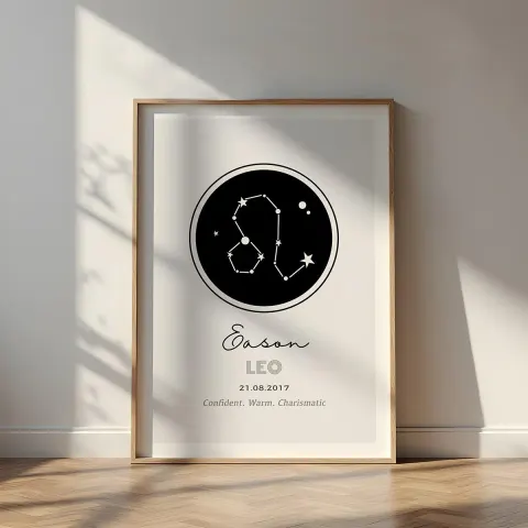 Personalized Leo Constellation Print