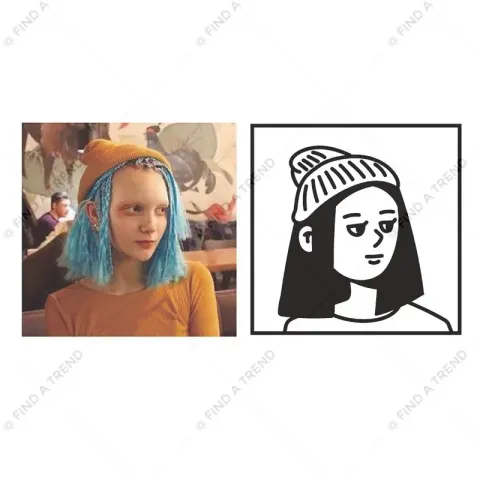 Custom Line Sketch Avatar — Digital Art