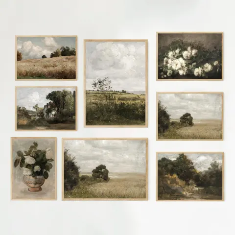 Rustic Countryside Landscape Print