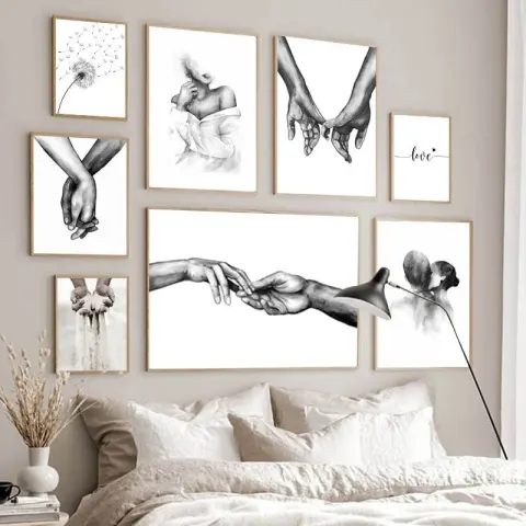 Minimalist Couple Canvas Print