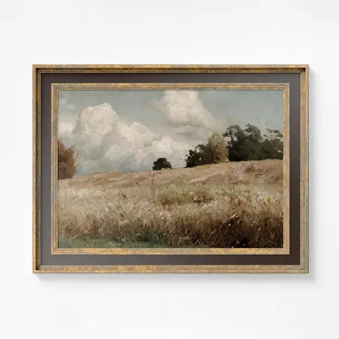 Vintage Neutral Landscape Canvas Print